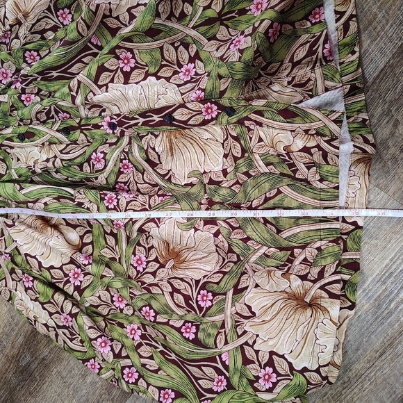 Morris & Co x H&M Womens Cottagecore Botanical Dress Size 6 Pimpernel Romantic - Picture 10 of 12